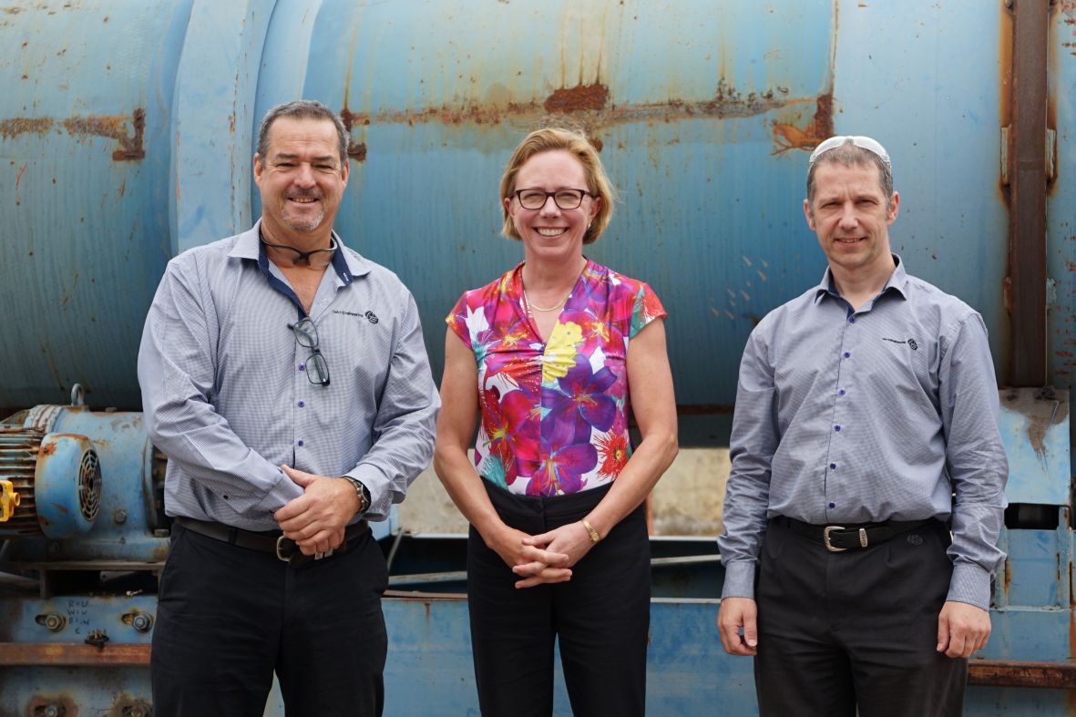 Duncan Allen, Kelly Skellern and Kevin Densham from Galvin Engineering